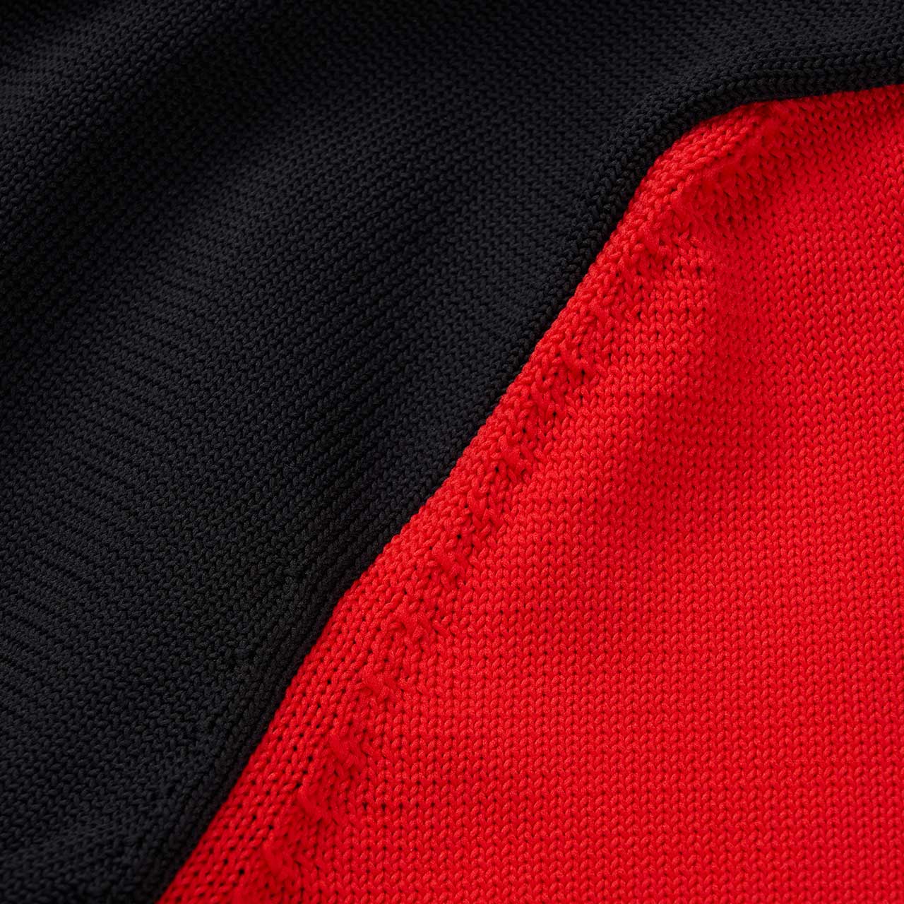 comme des garçons shirt comme des garçons two tone cardigan (black / red)