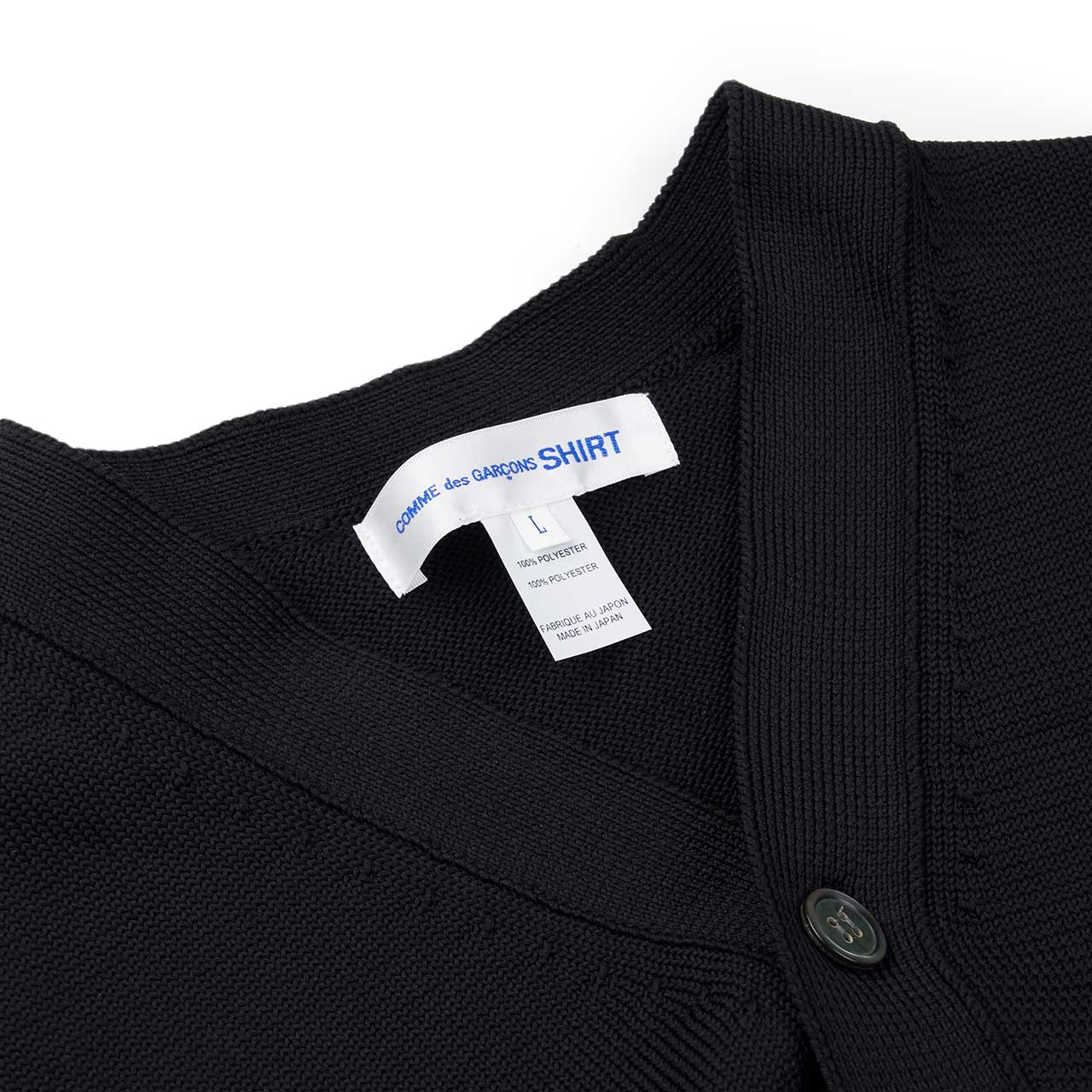 comme des garçons shirt comme des garçons two tone cardigan (black / red)