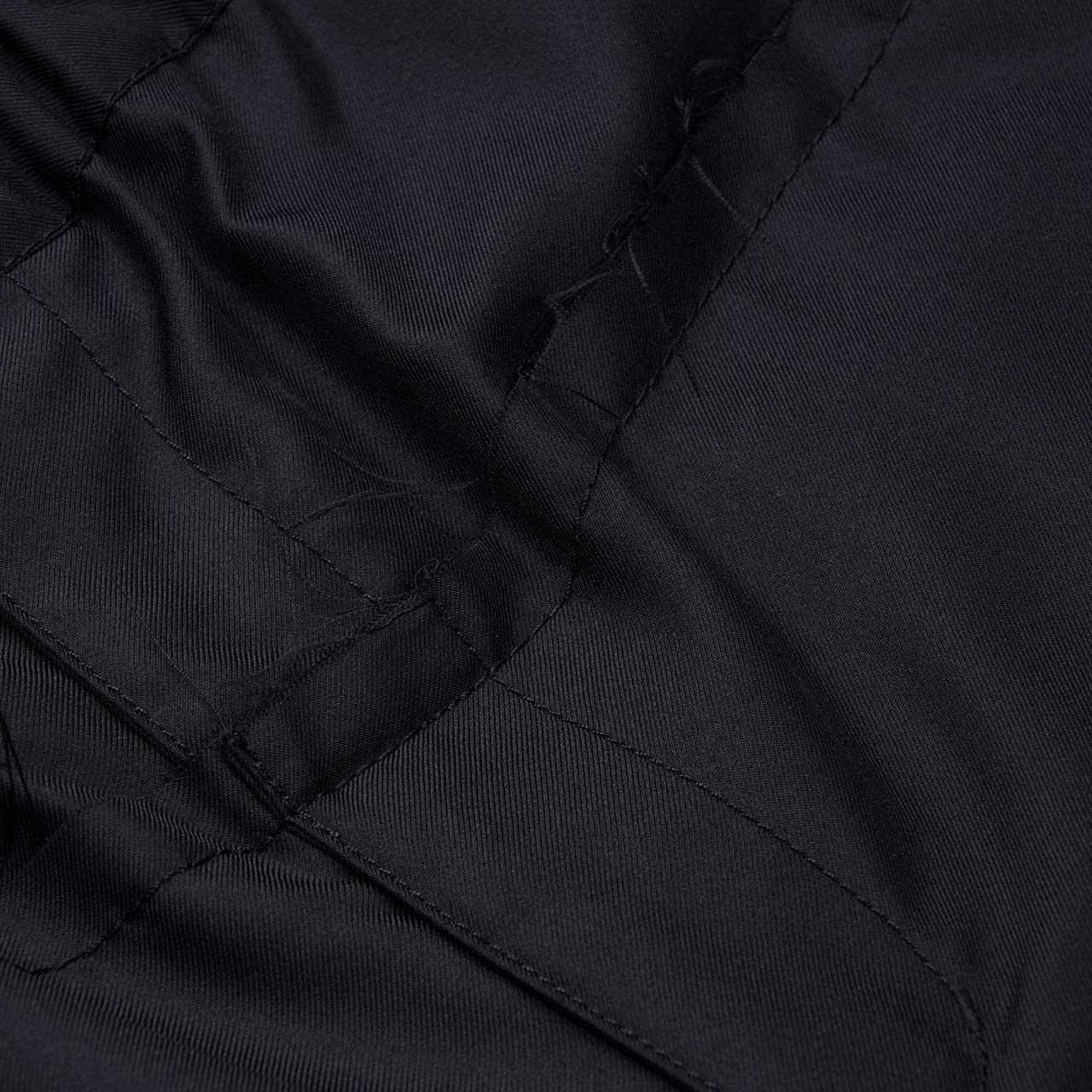 comme des garçons shirt comme des garçons shirt x christian marclay frayed hem pants (black)