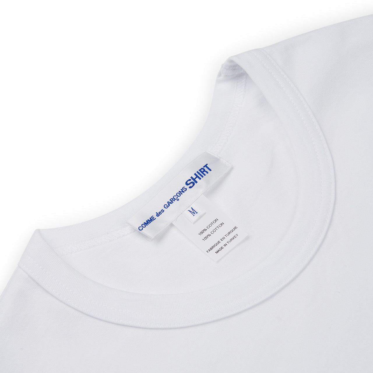 comme des garçons shirt comme des garçons shirt logo t-shirt (white)