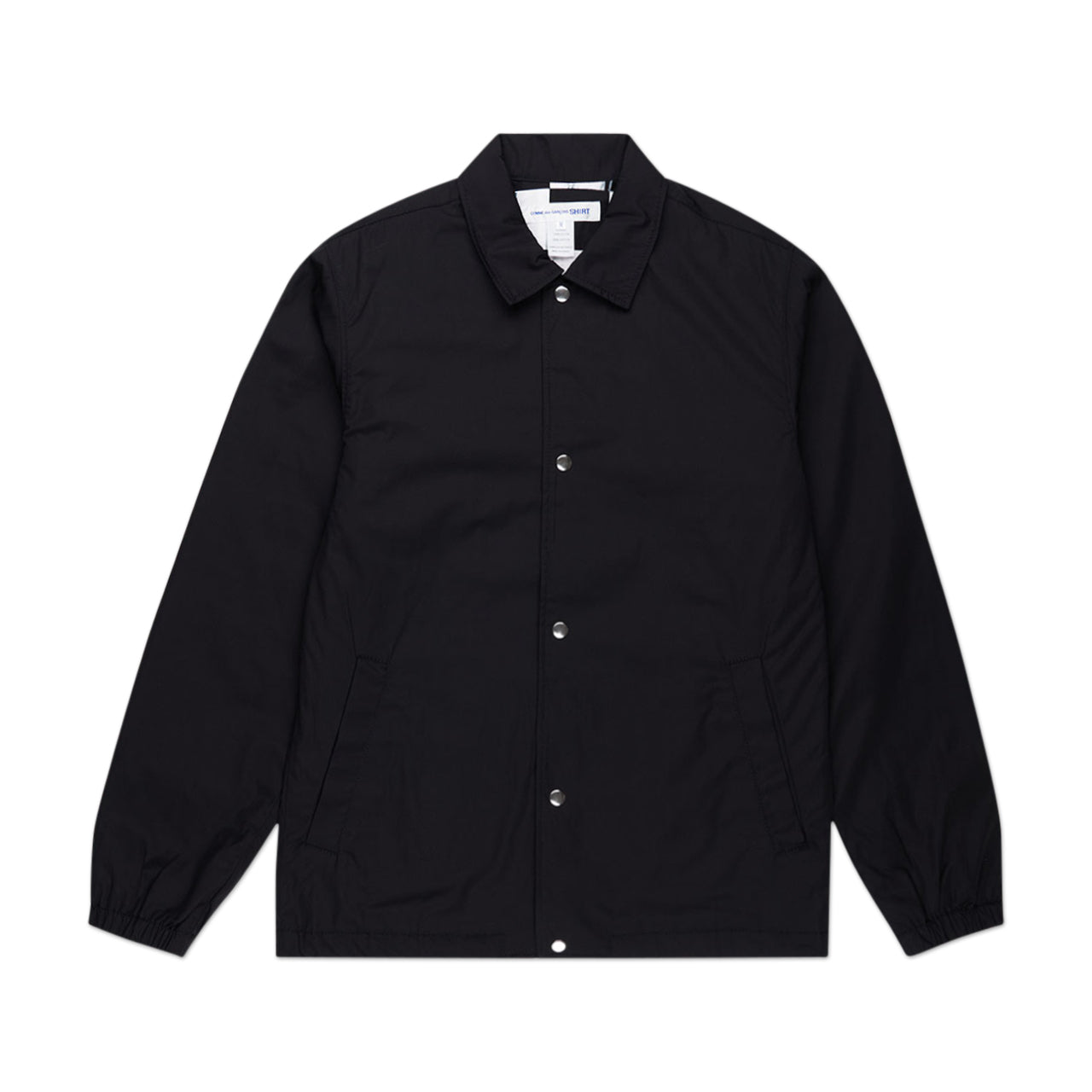 comme des garçons shirt comme des garçons shirt woven coach jacket (black)
