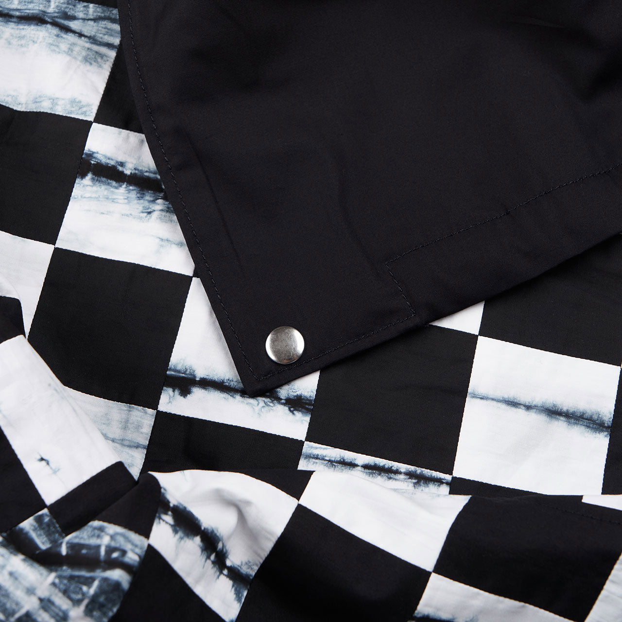 comme des garçons shirt comme des garçons shirt woven coach jacket (black)