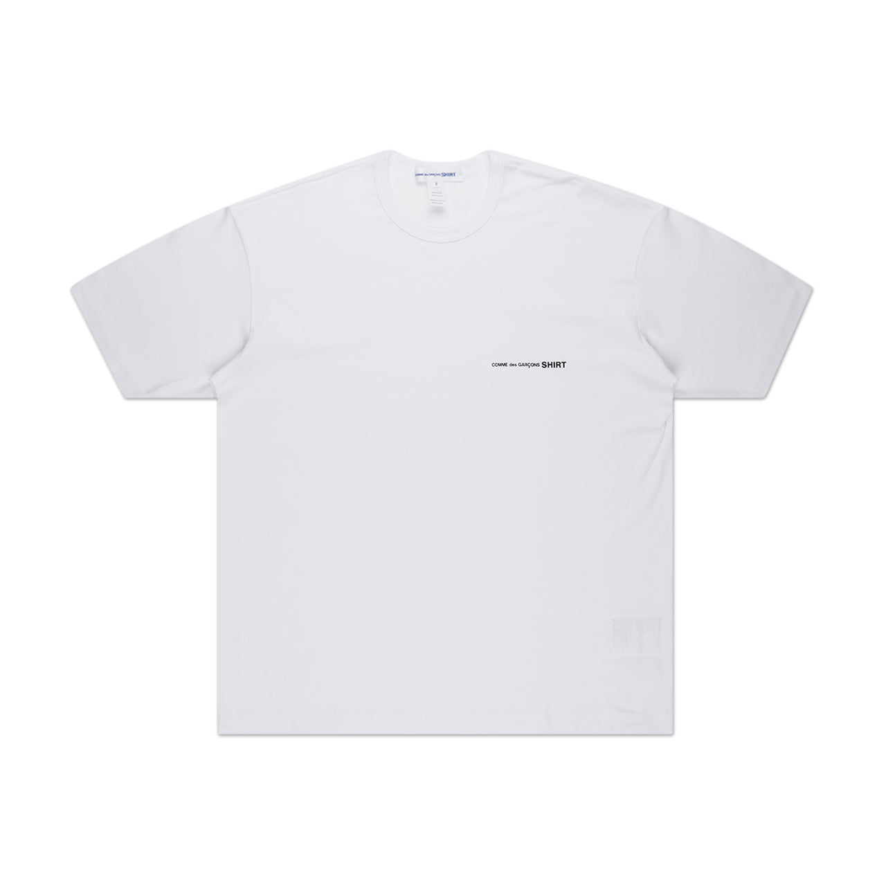 comme des garçons shirt comme des garçons shirt logo t-shirt (white)