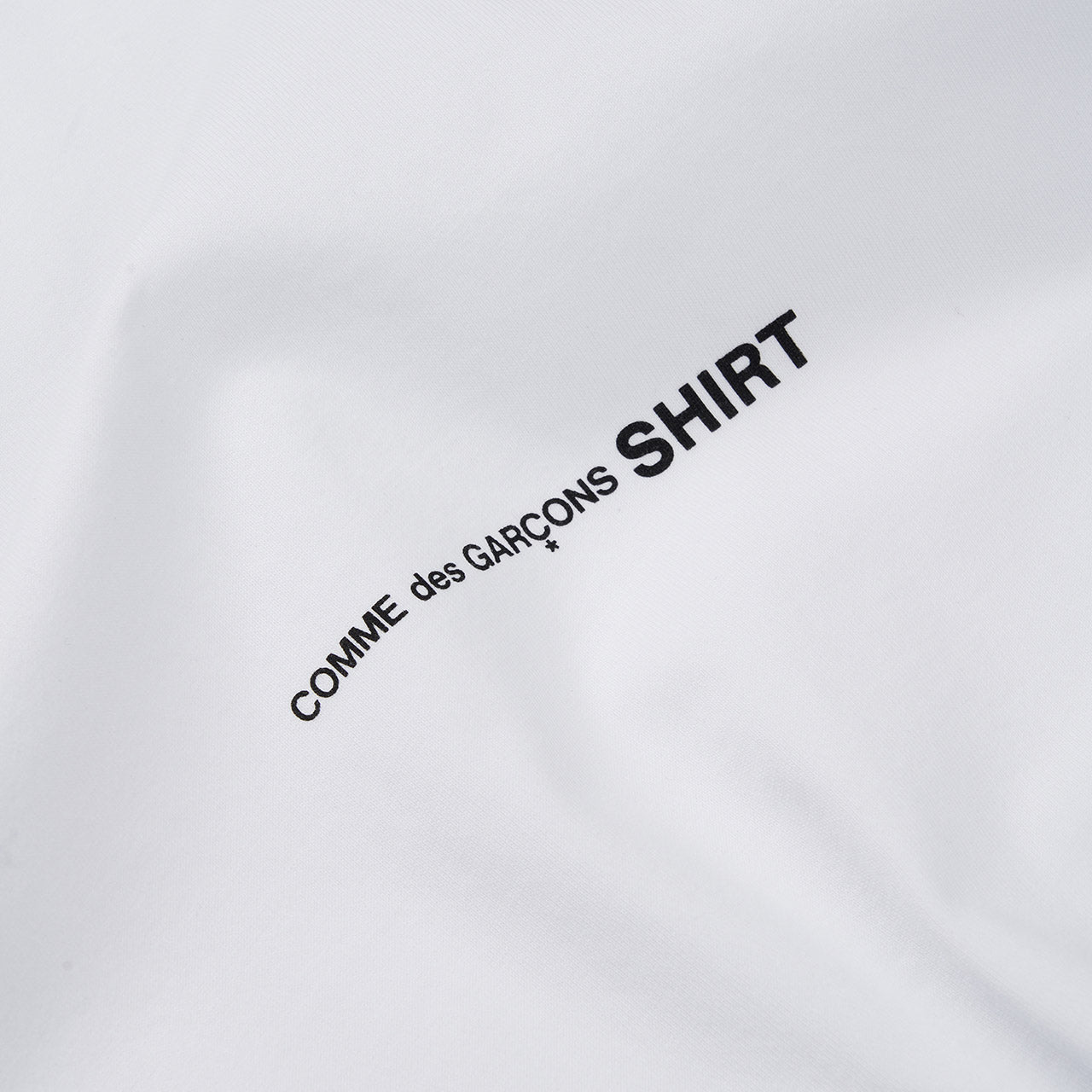 comme des garçons shirt comme des garçons shirt logo t-shirt (white)