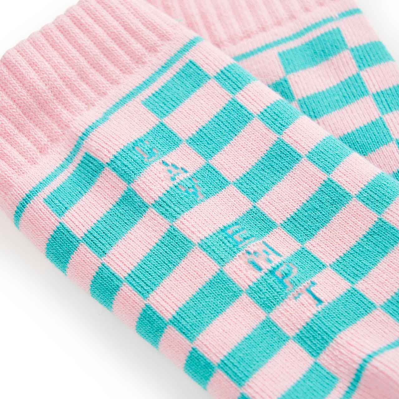 cav empt cav empt checker socks (pink) Ces21G01