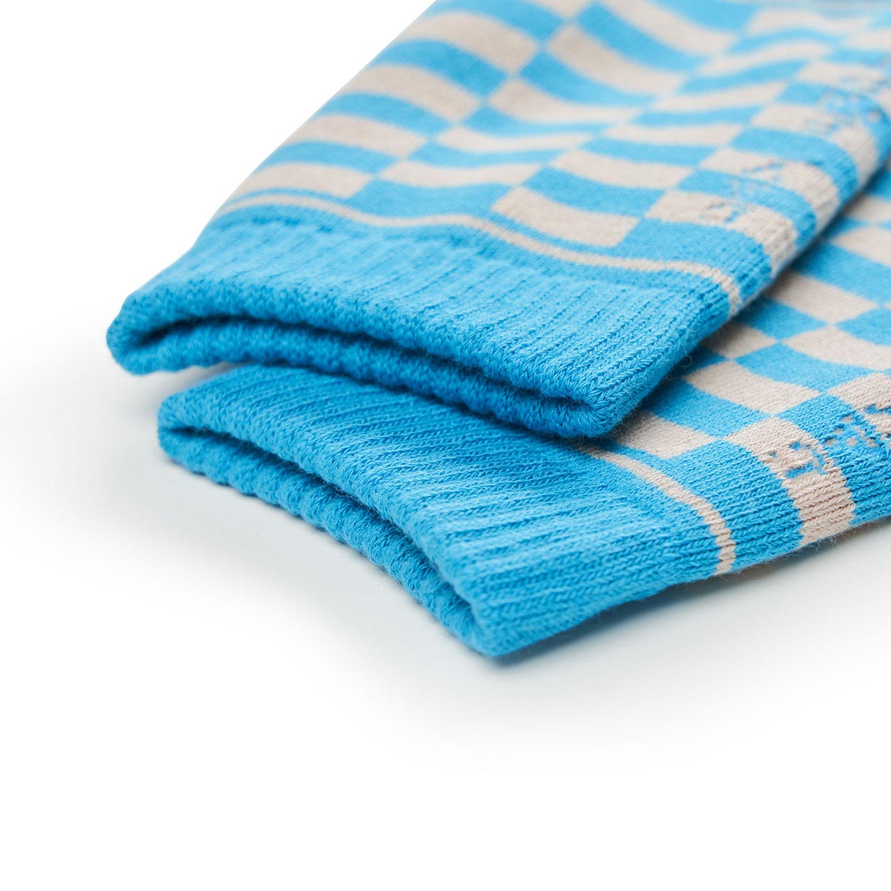 cav empt cav empt checker socks (blue) CES21G01BLE