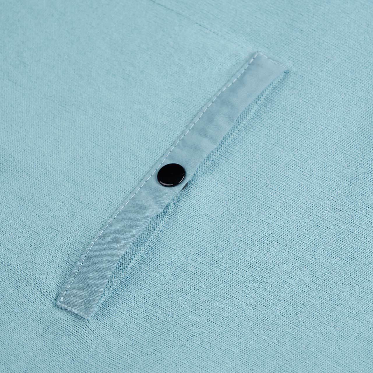 stone island stone island chest pocket sweater (aqua)