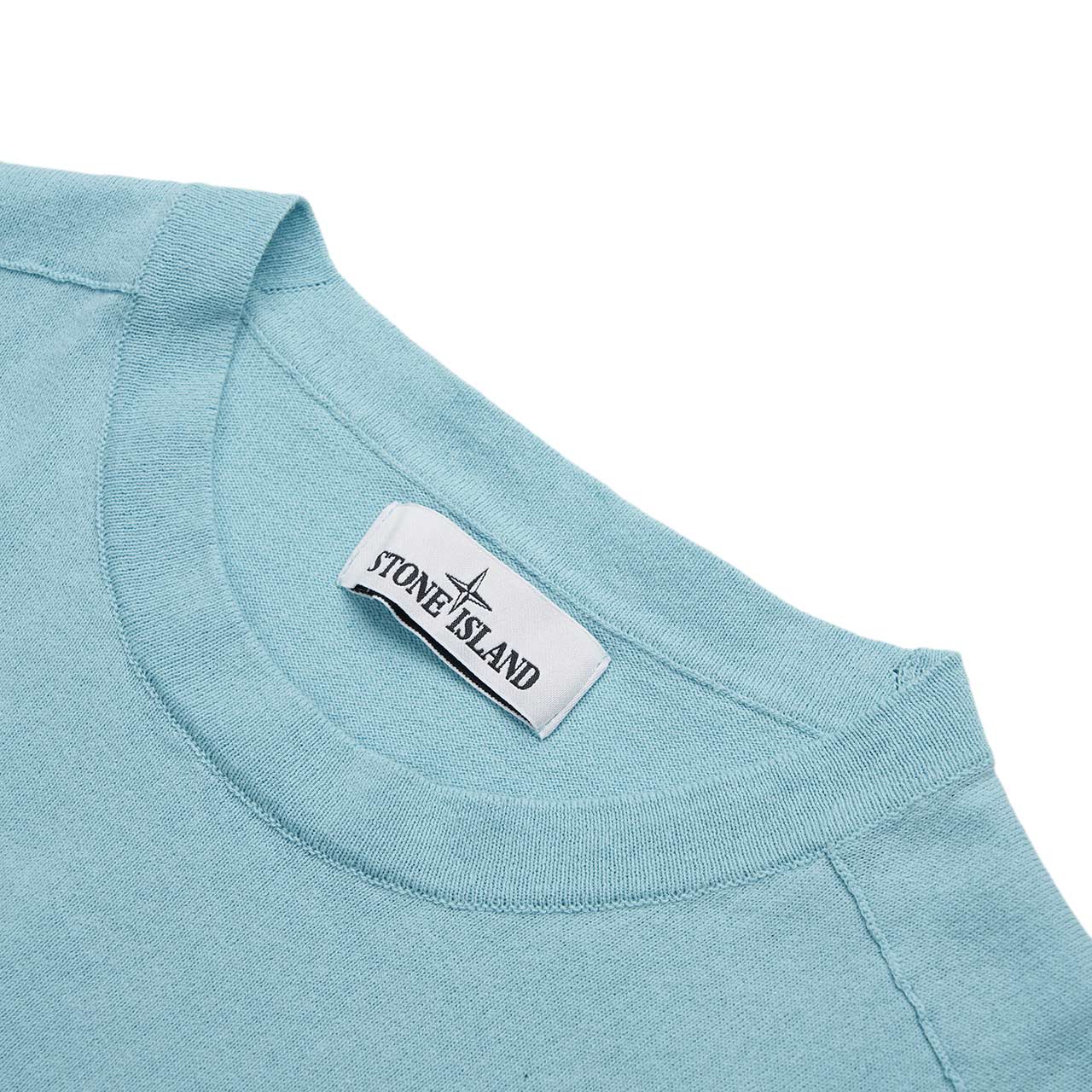 stone island stone island chest pocket sweater (aqua)