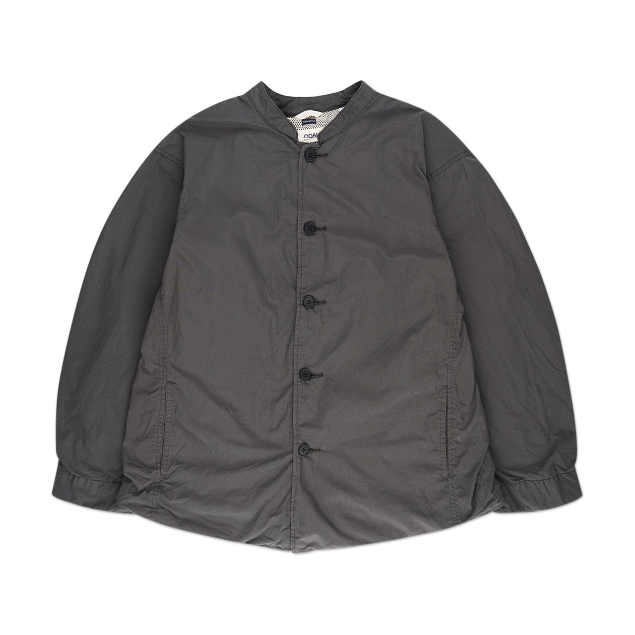 nanamica nanamica band collar jacket (charcoal)