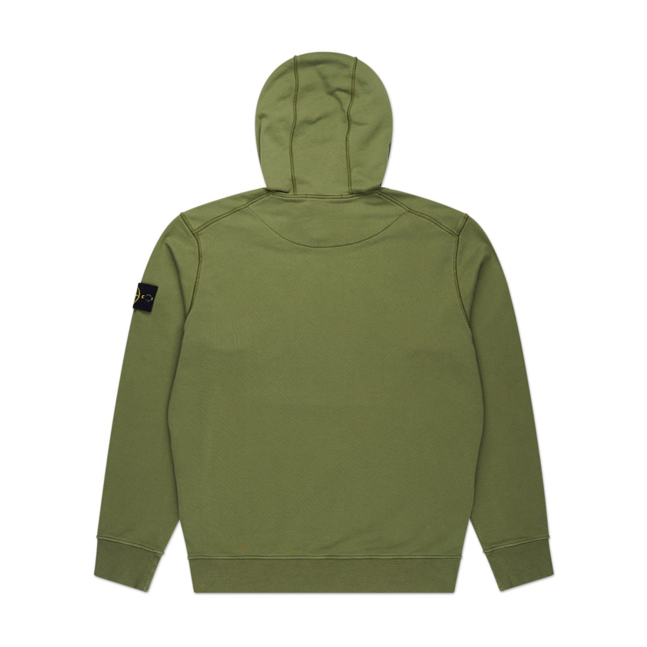 stone island stone island hooded sweatshirt (olive)