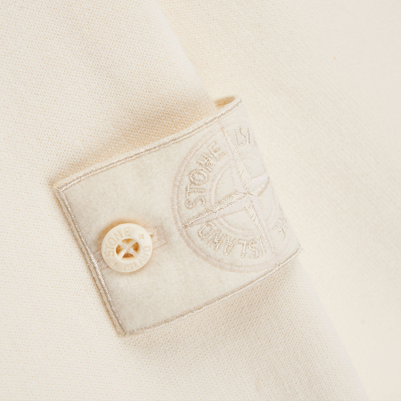 stone island stone island ghost piece crewneck (cream)