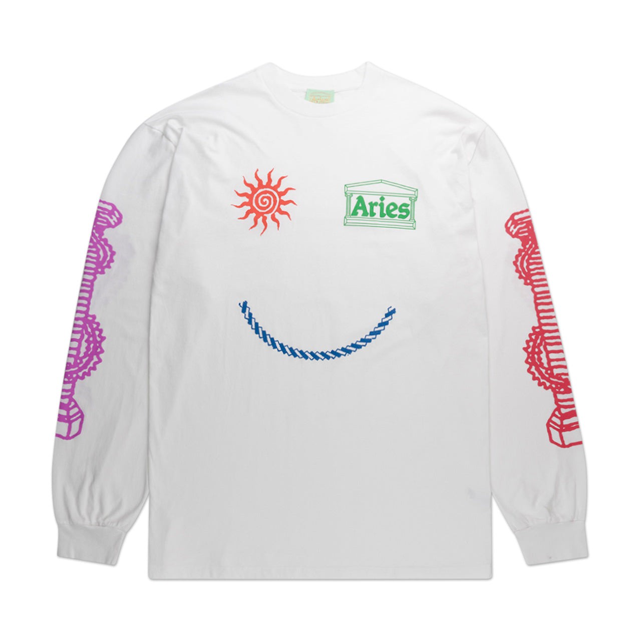 aries aries 'winky dude' longsleeve (white)