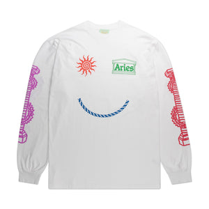 aries aries 'winky dude' longsleeve (white)