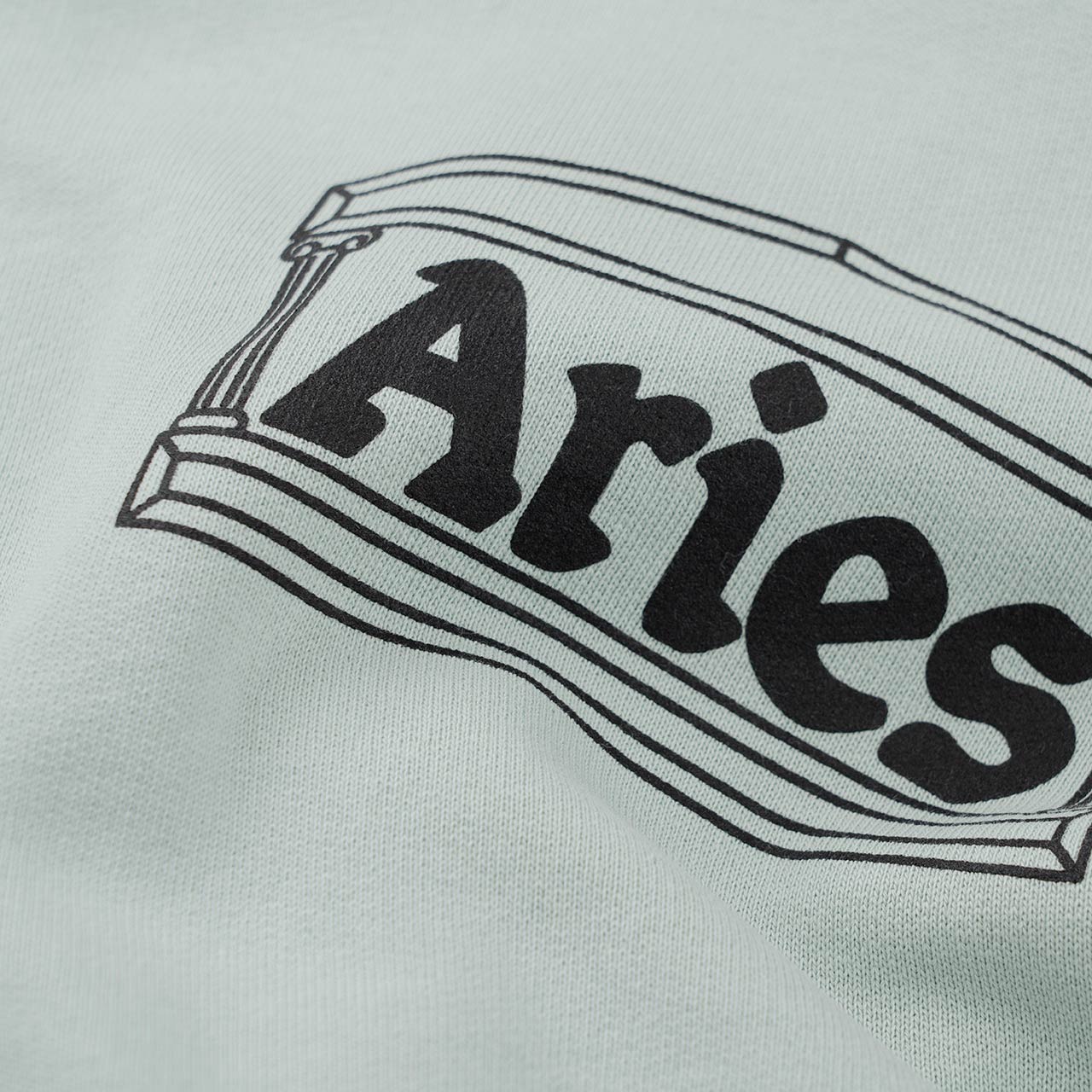 aries aries column hoodie (pale mint)
