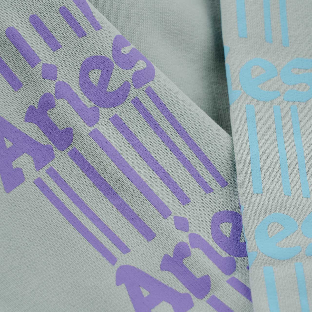 aries aries column hoodie (pale mint)