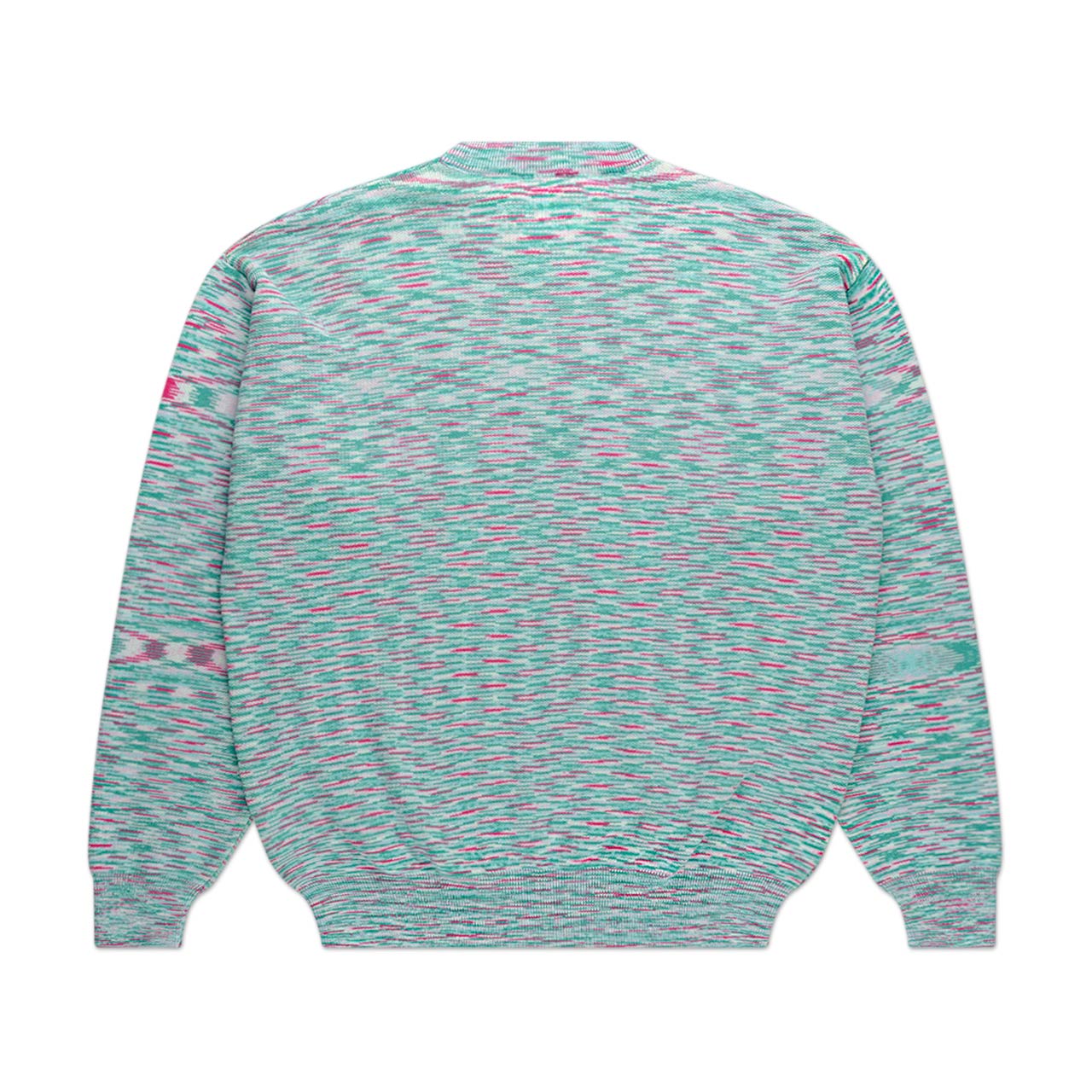 aries aries 'no problemo' space dye sweater (aqua / red)