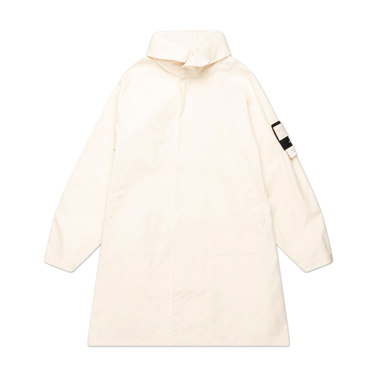 stone island stone island coat mac supima 2l ghost piece (cream)