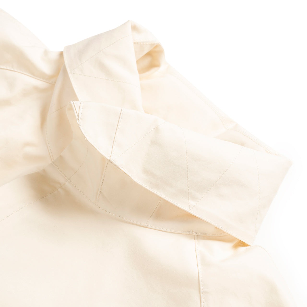 stone island stone island coat mac supima 2l ghost piece (cream)