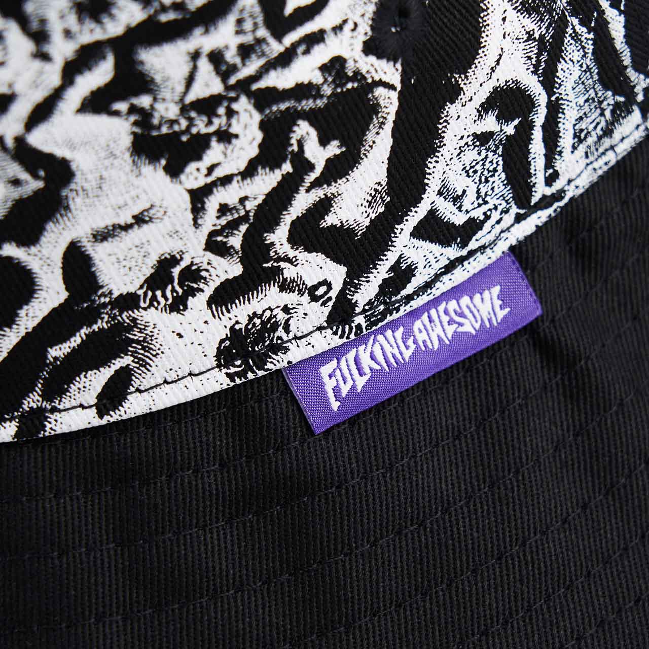 fucking awesome fucking awesome cherub fight bucket hat (black / white) P710472