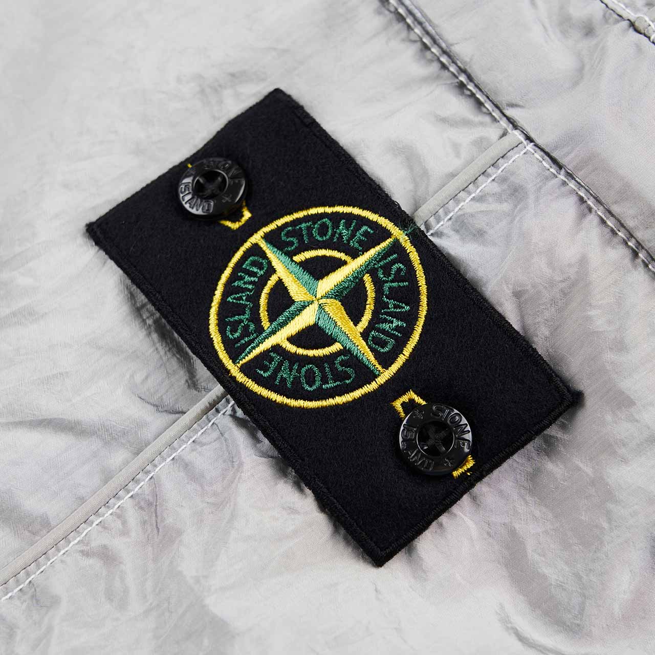 stone island stone island nylon metal bermuda shorts (grey)