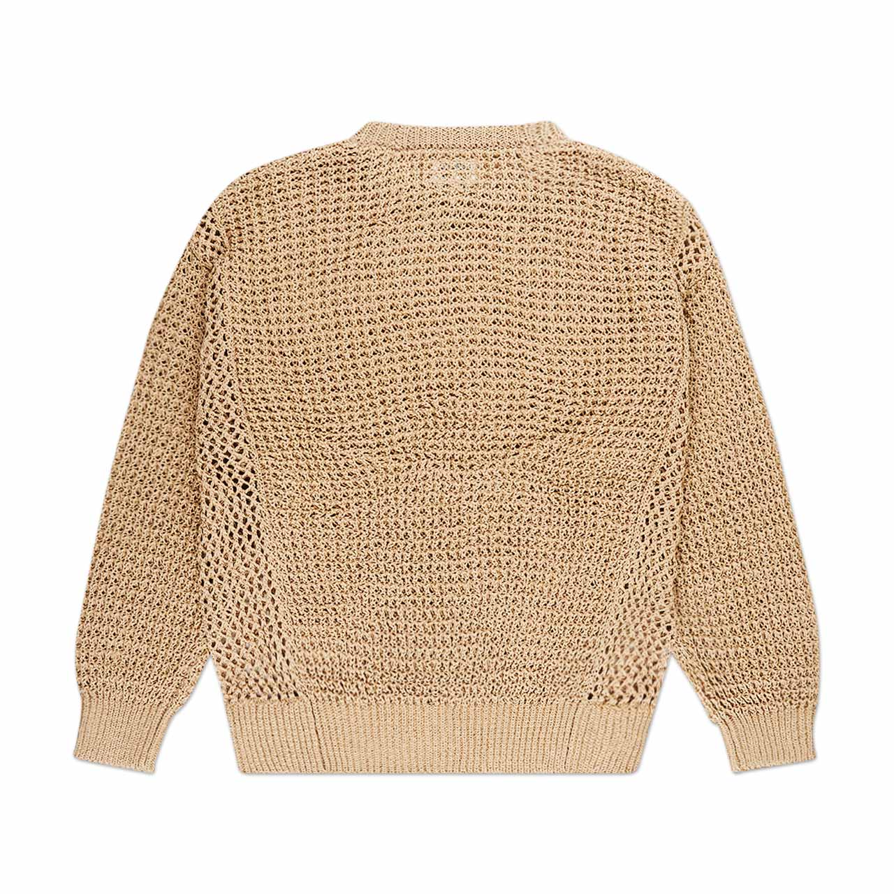 cav empt cav empt side mesh loose waffle knit (beige)