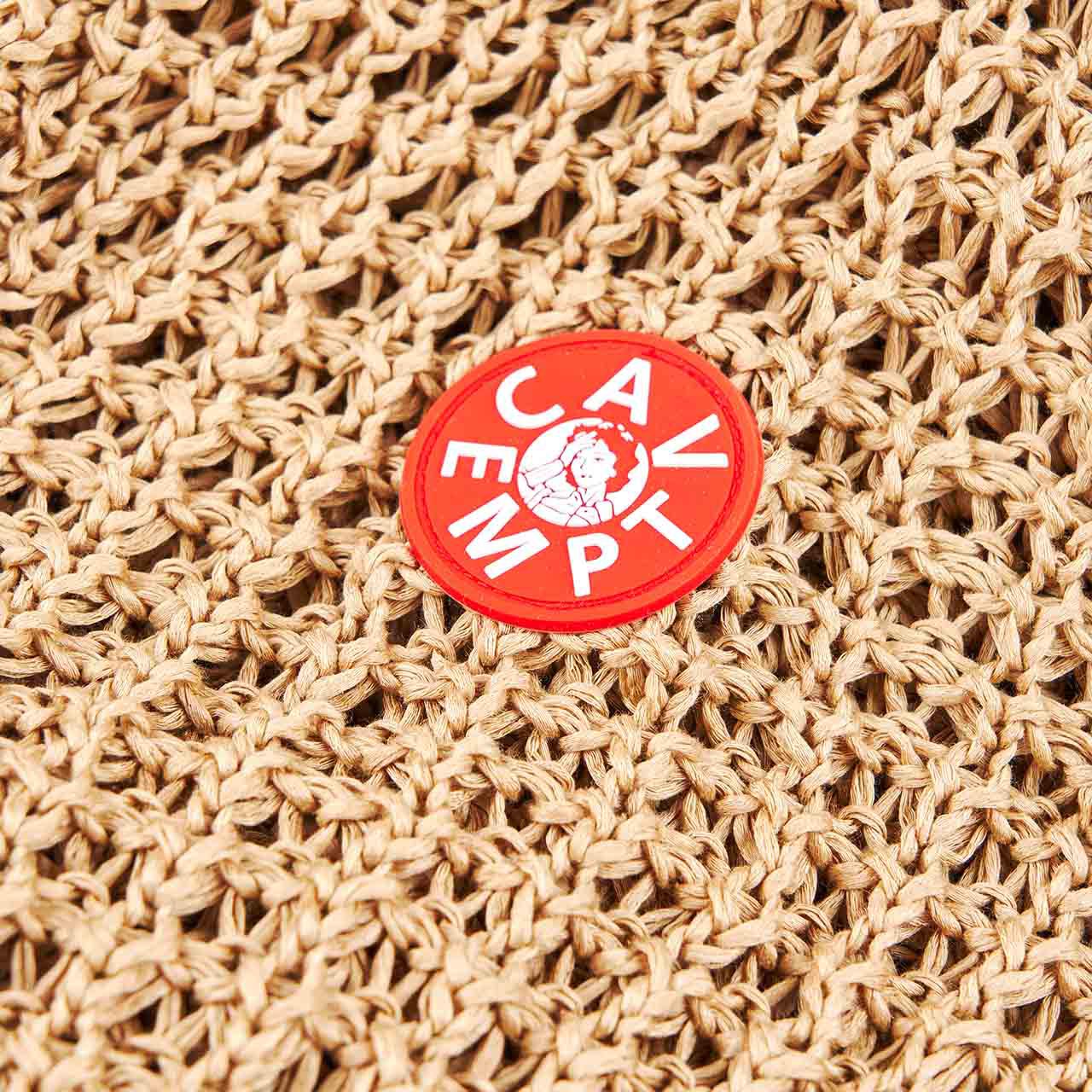 cav empt cav empt side mesh loose waffle knit (beige)