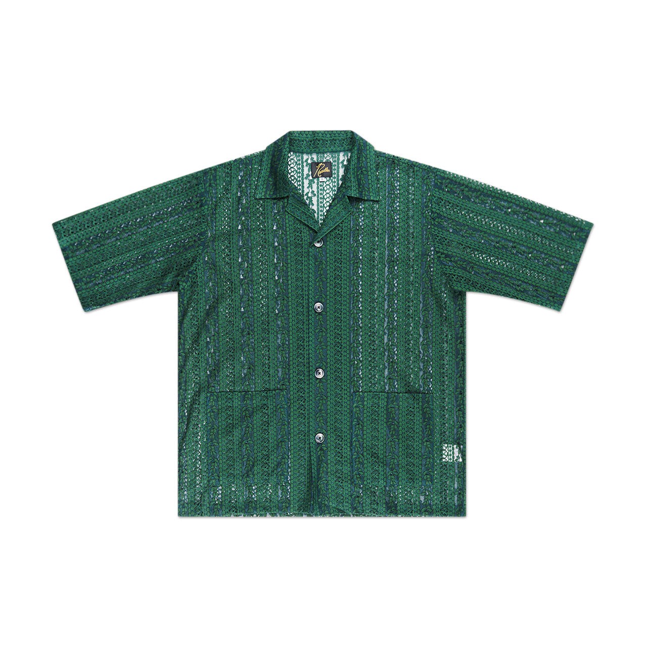 needles needles cabana lace shirt (green)