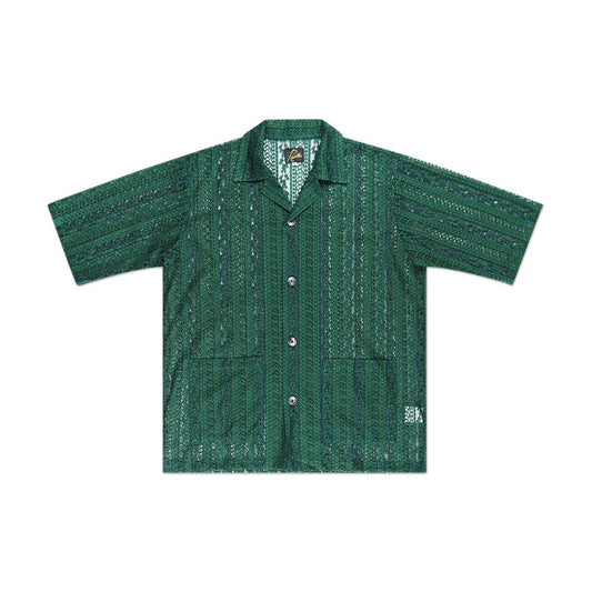 needles needles cabana lace shirt (green)