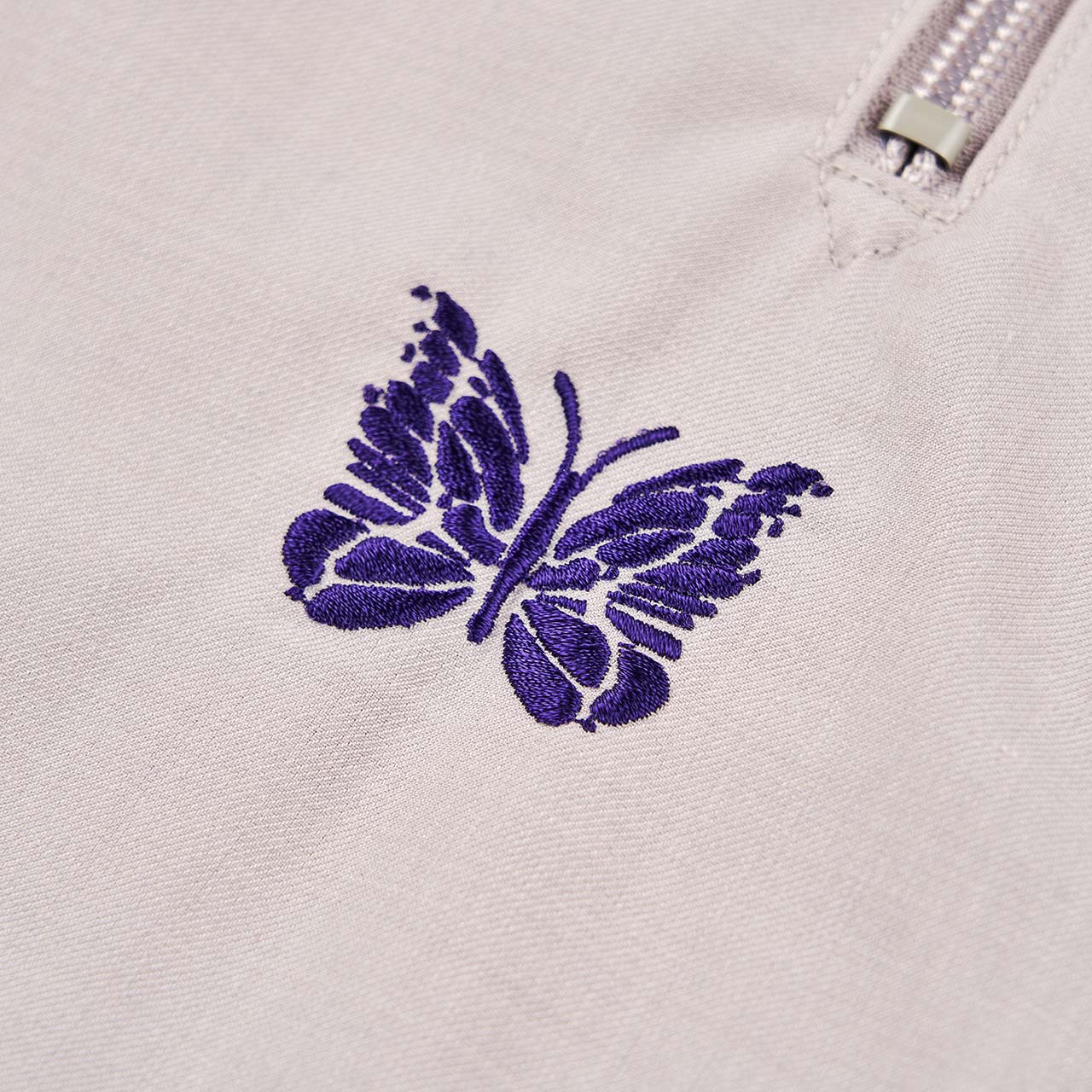 needles needles fringe boot cut track pants (beige)