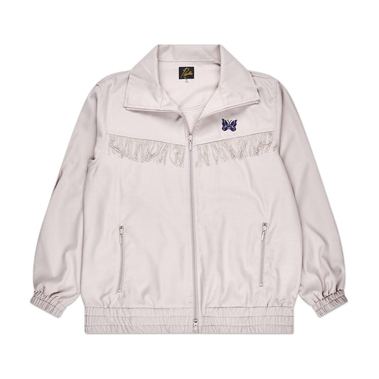 needles needles fringe track jacket (beige)