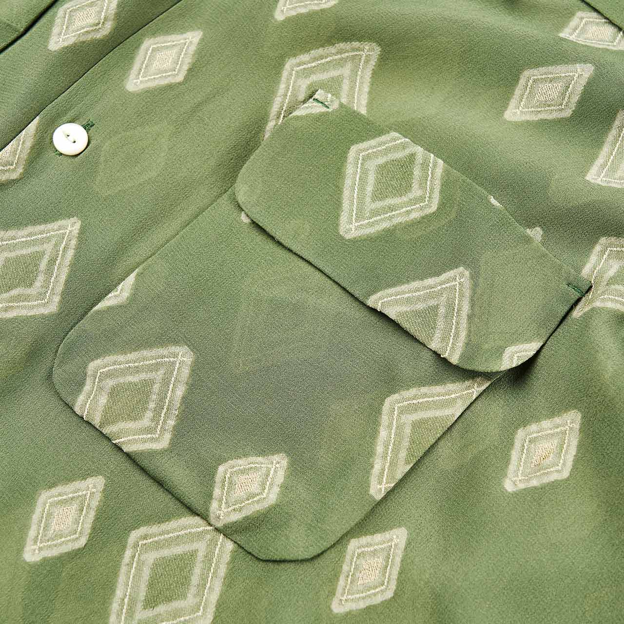 needles needles classic diamond shirt (green)