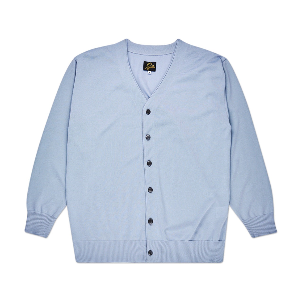 needles needles v-neck cardigan (blue / grey)