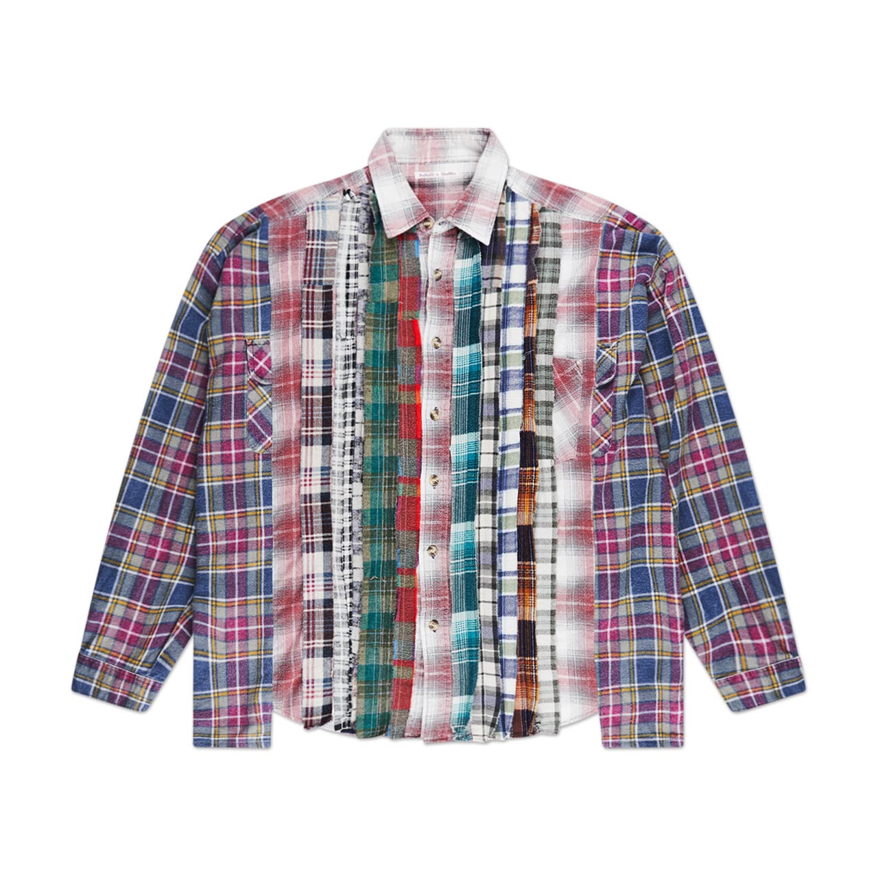needles rebuild by needles ribbon flannel shirt KP275
