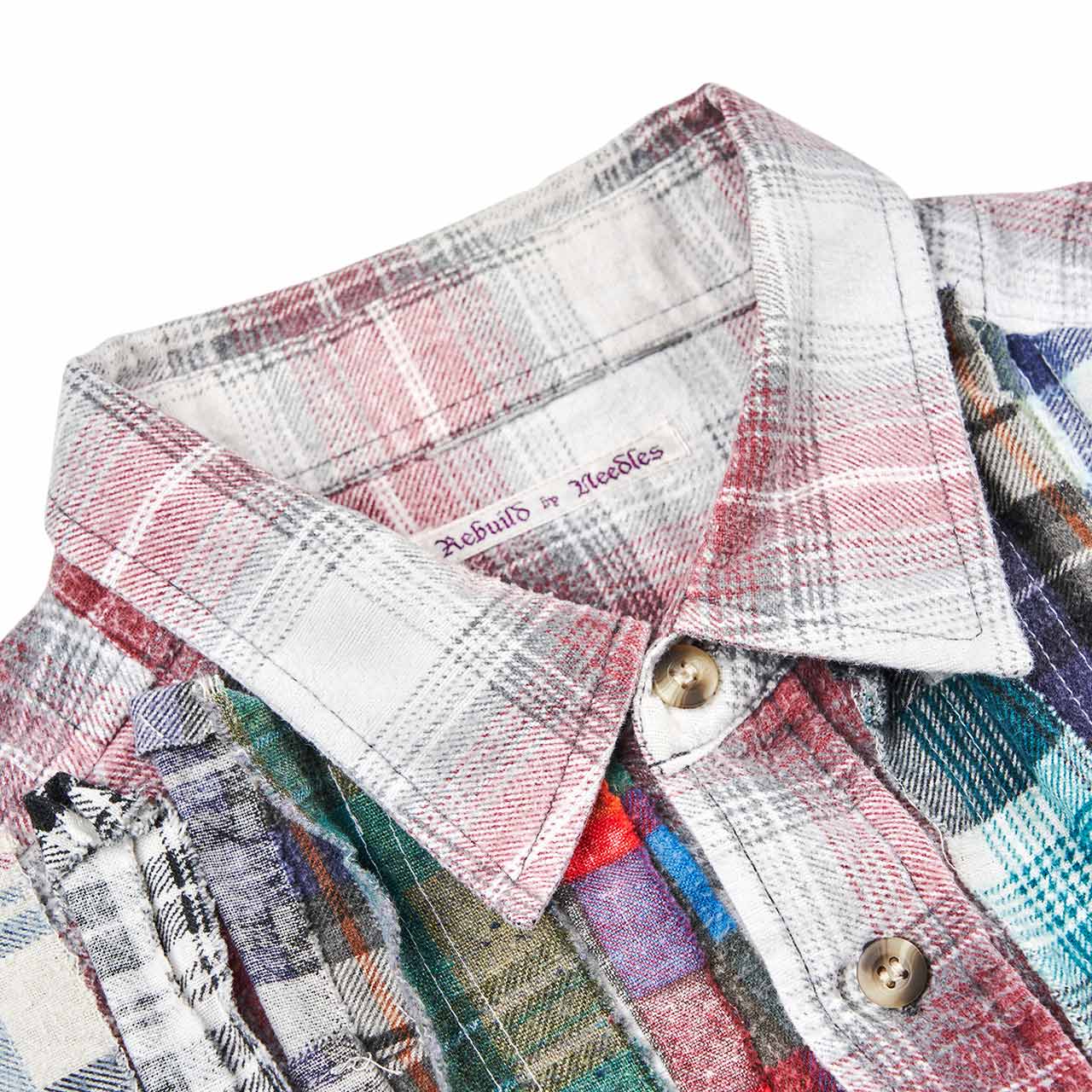 needles rebuild by needles ribbon flannel shirt KP275