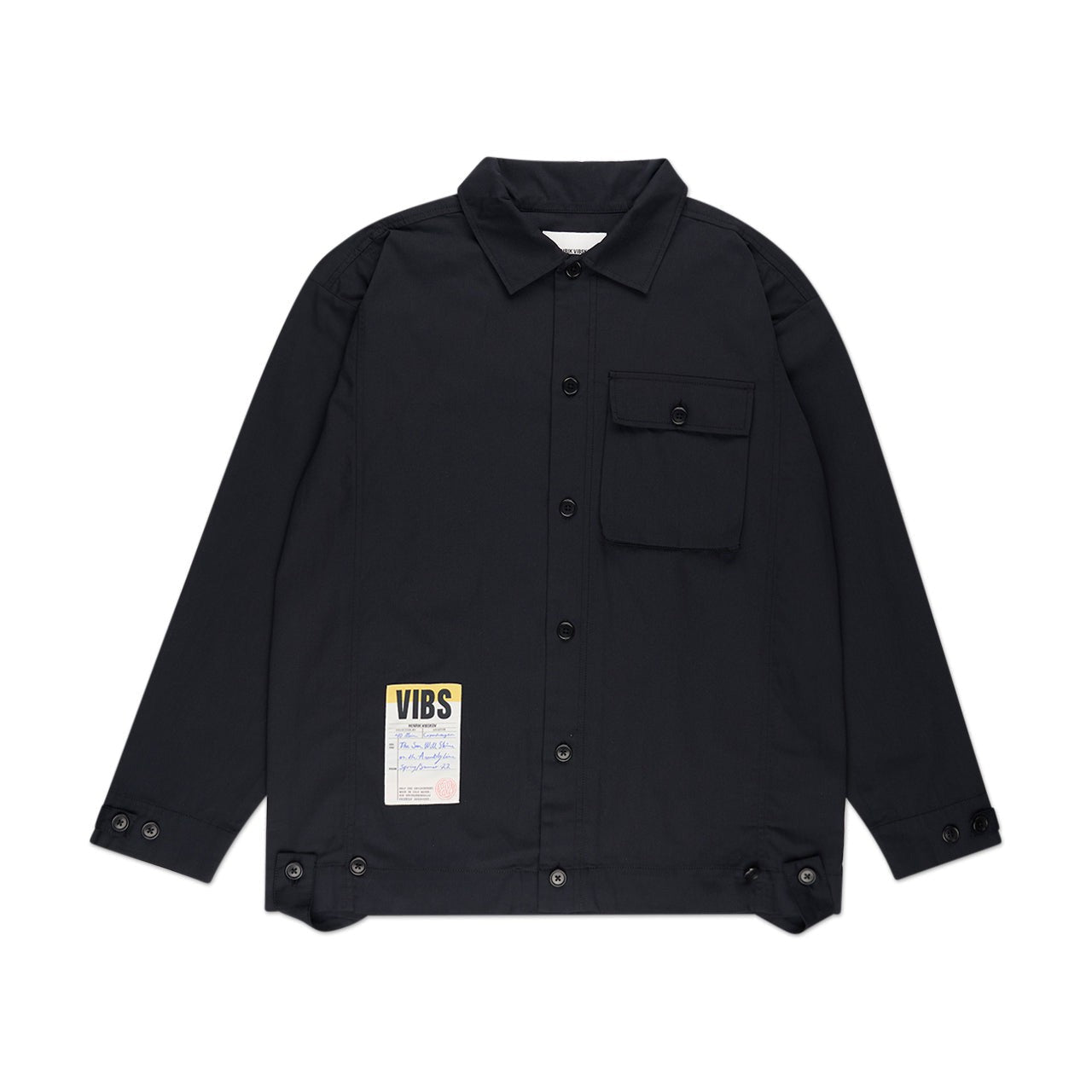 henrik vibskov henrik vibskov reflection shirt (black)