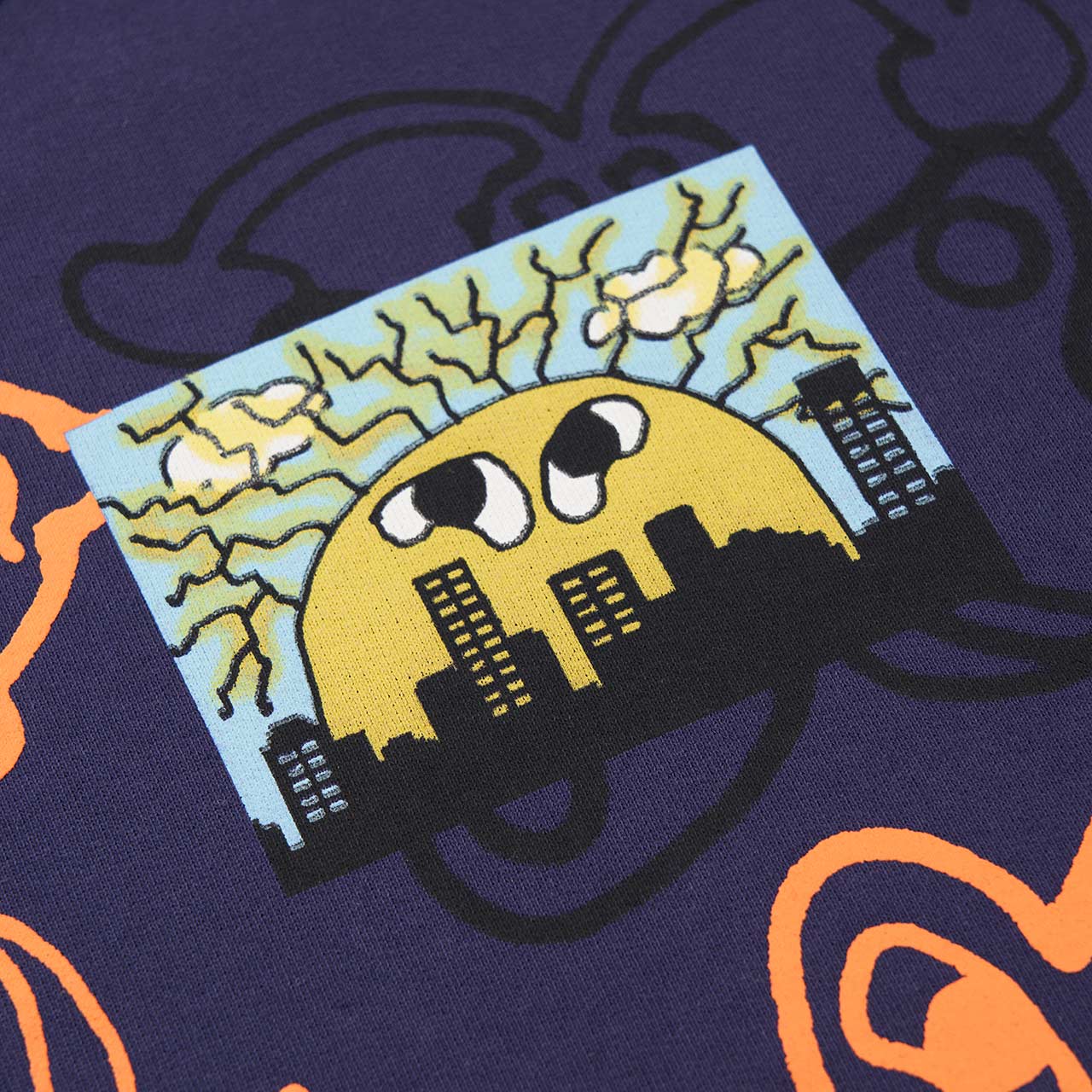 rassvet rassvet captek multi print sweatshirt (navy)