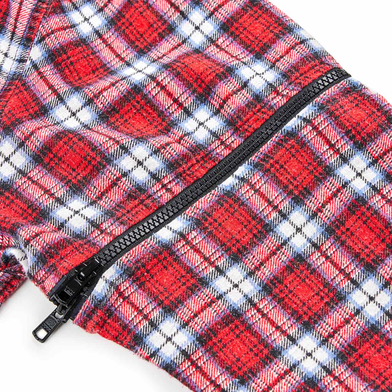 needles rebuild by needles 7 cuts zipped flannel shirt