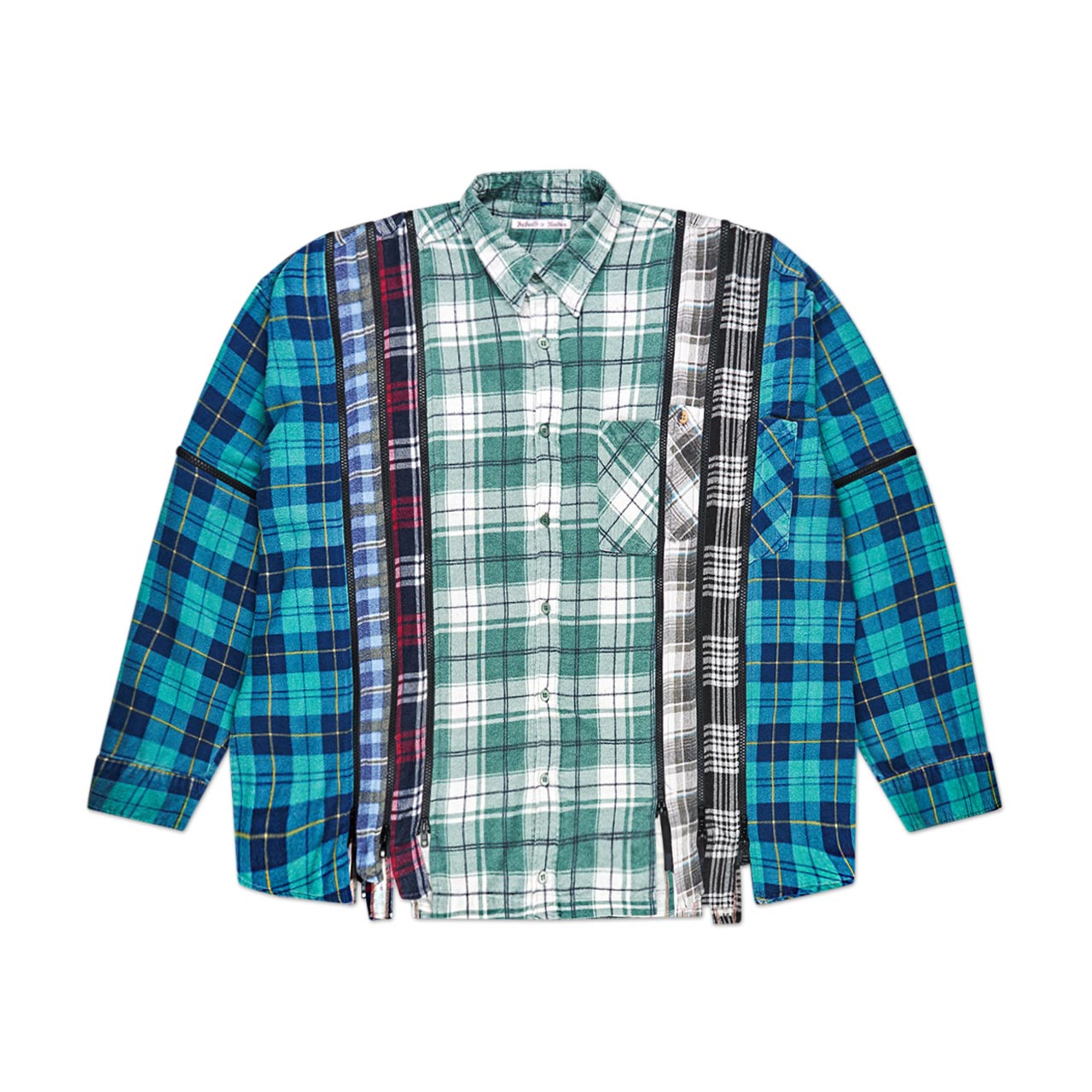 needles rebuild by needles 7 cuts zipped flannel shirt KP267-CSPONESIZE