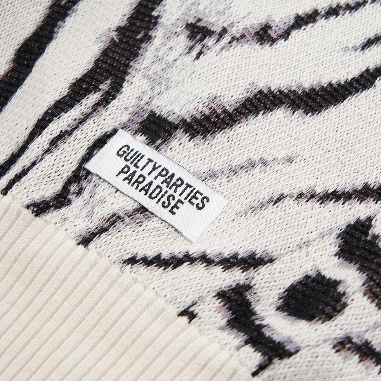 wacko maria wacko maria x tim lehi jacquard sweater (white)