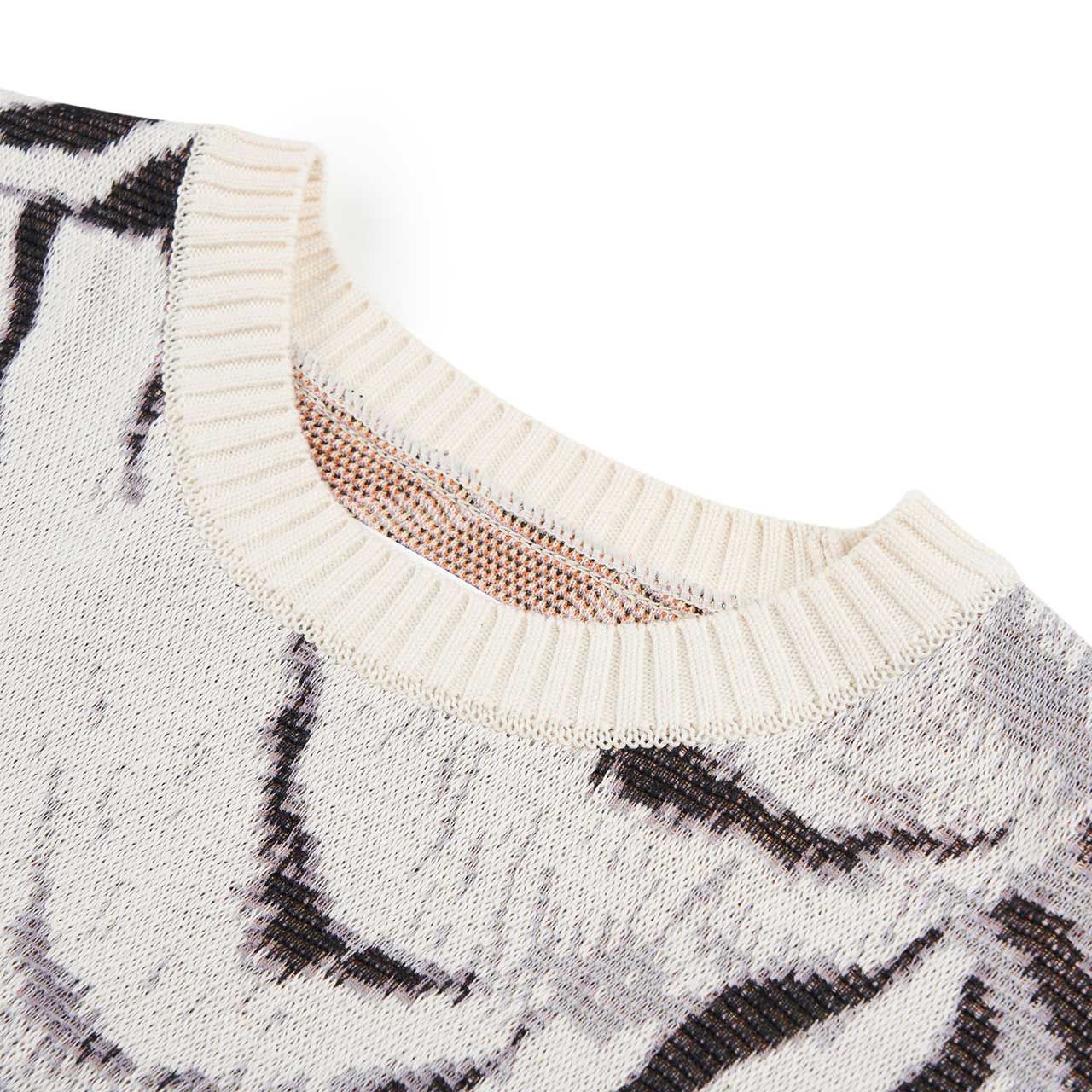 wacko maria wacko maria x tim lehi jacquard sweater (white)