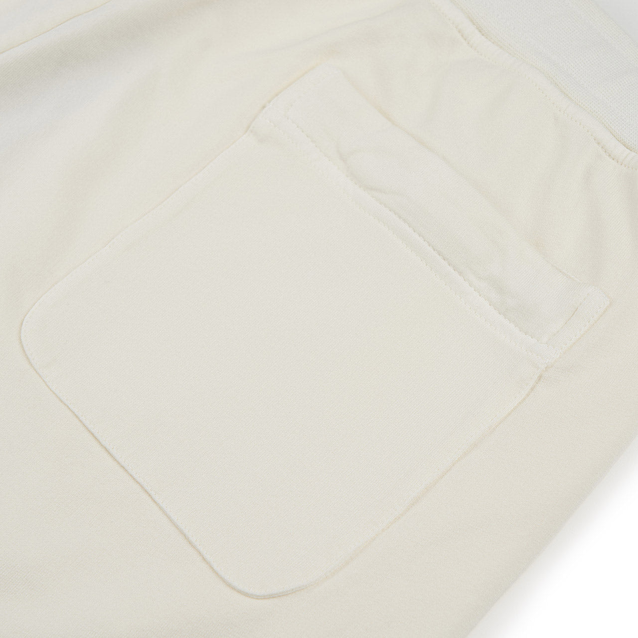 stone island stone island ghost piece fleece shorts (cream)