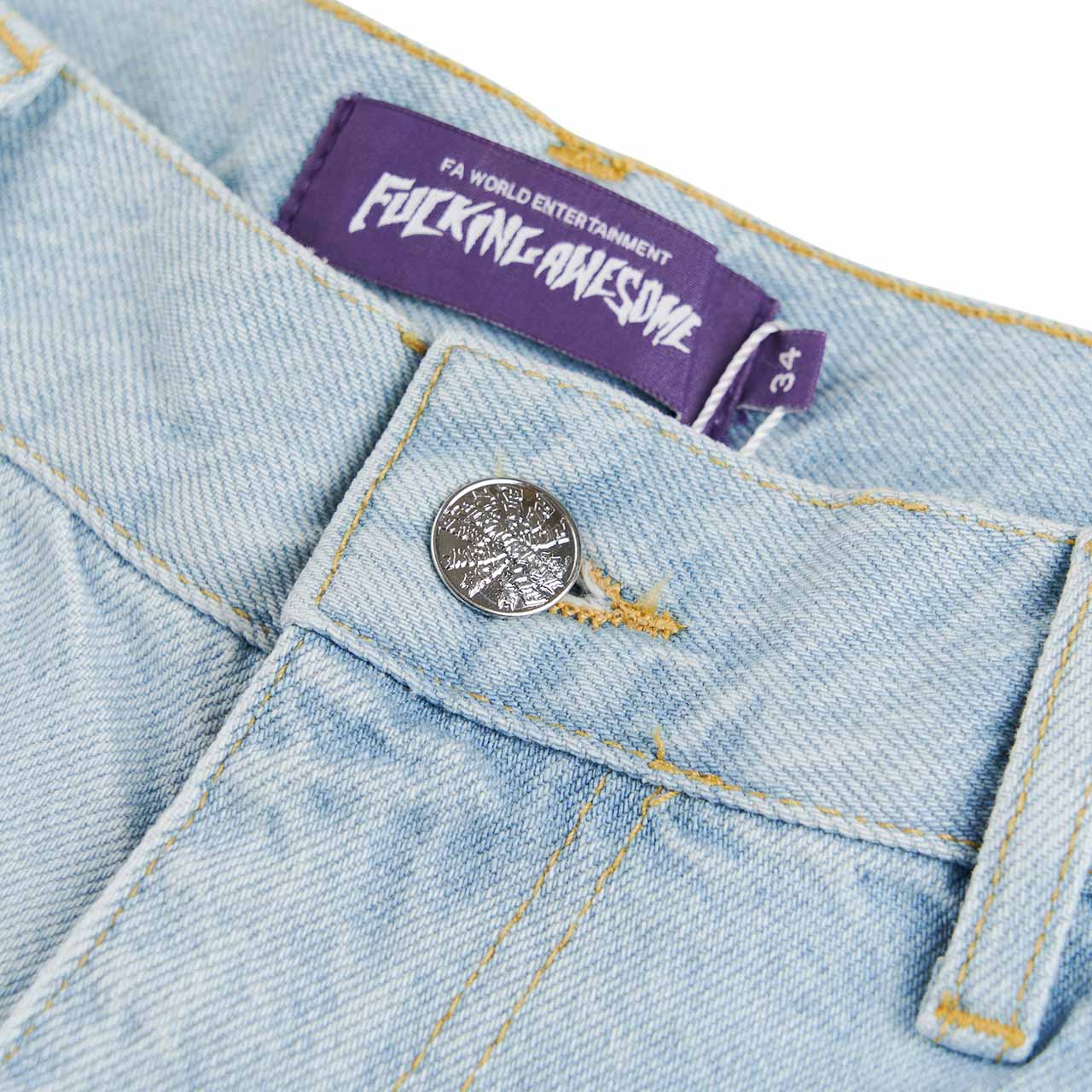 fucking awesome fucking awesome baggy zip off carpenter pants (blue)