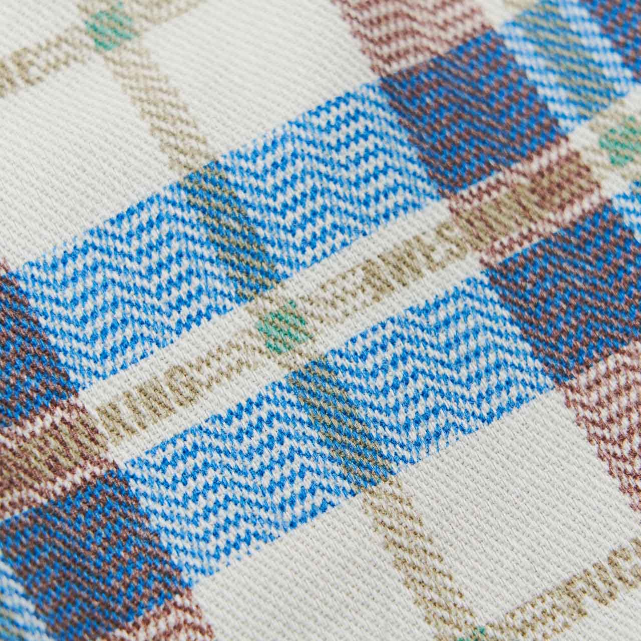 fucking awesome fucking awesome printed plaid shirt (white / blue)