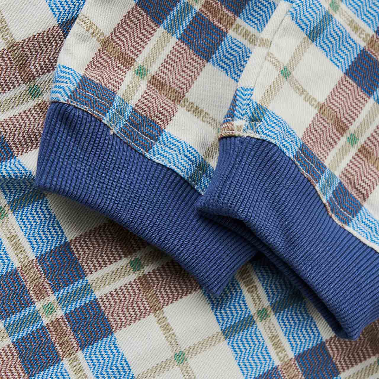 fucking awesome fucking awesome printed plaid shirt (white / blue)