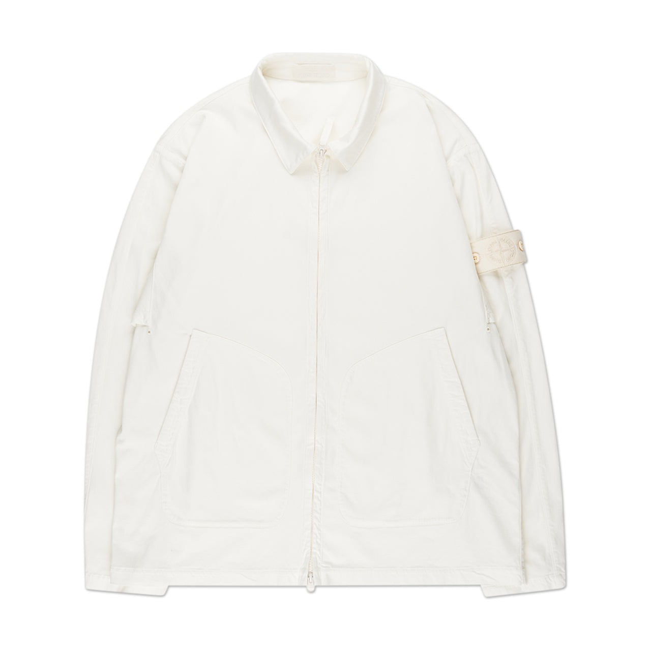 stone island stone island ghost piece overshirt (cream)