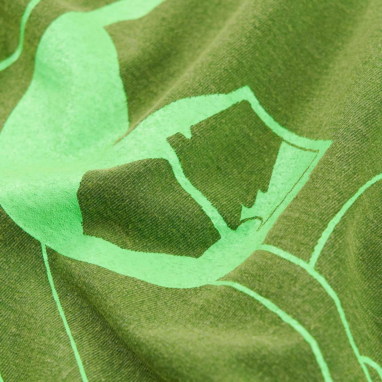 cav empt cav empt overdye md null pet t-shirt (green)