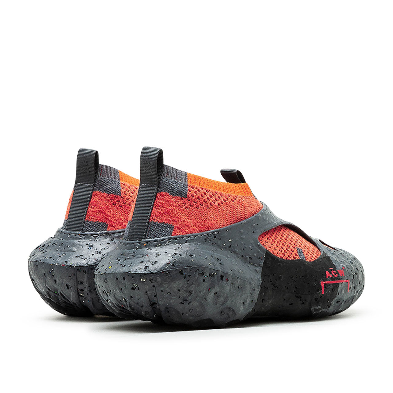 converse converse x a cold wall sponge cx crater slip (dark grey / red)