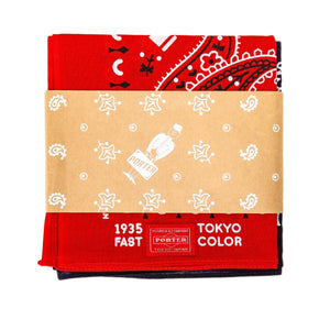 Porter by Yoshida Porter by Yoshida Original Bandana (Rot / Marineblau) 384-00040-RED/NAVY