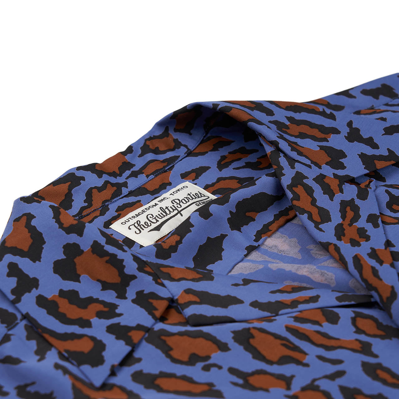 wacko maria hawaiian shirt s/s (type-6) (blue) - a.plus