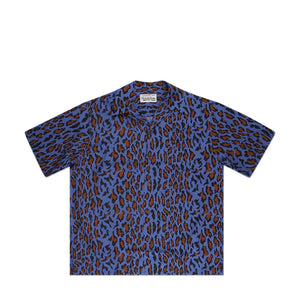 wacko maria hawaiian shirt s/s (type-6) (blue) - a.plus